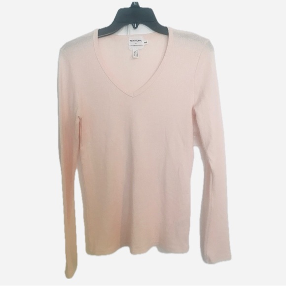 Michael Stars Anthropologie Baby Pink Long Sleeve Tee - Picture 7 of 15